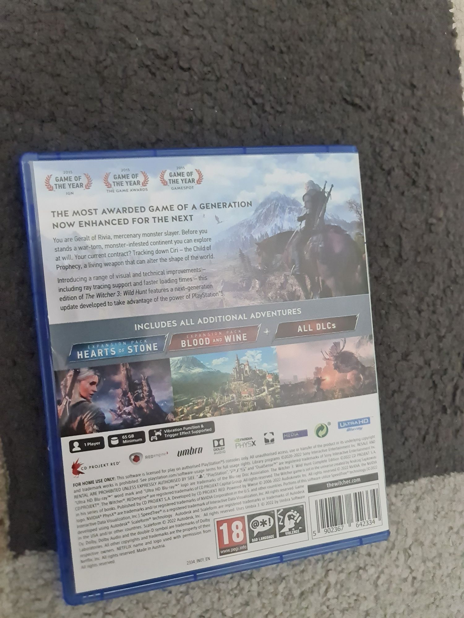 Ведьмак 3 Дикая охота для  ps5