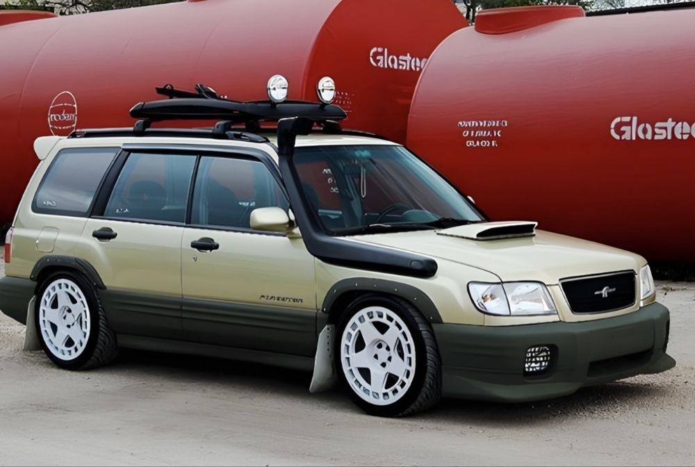 Губа AeroSpeck на передний бампер Subaru Forester SF Рестайлинг