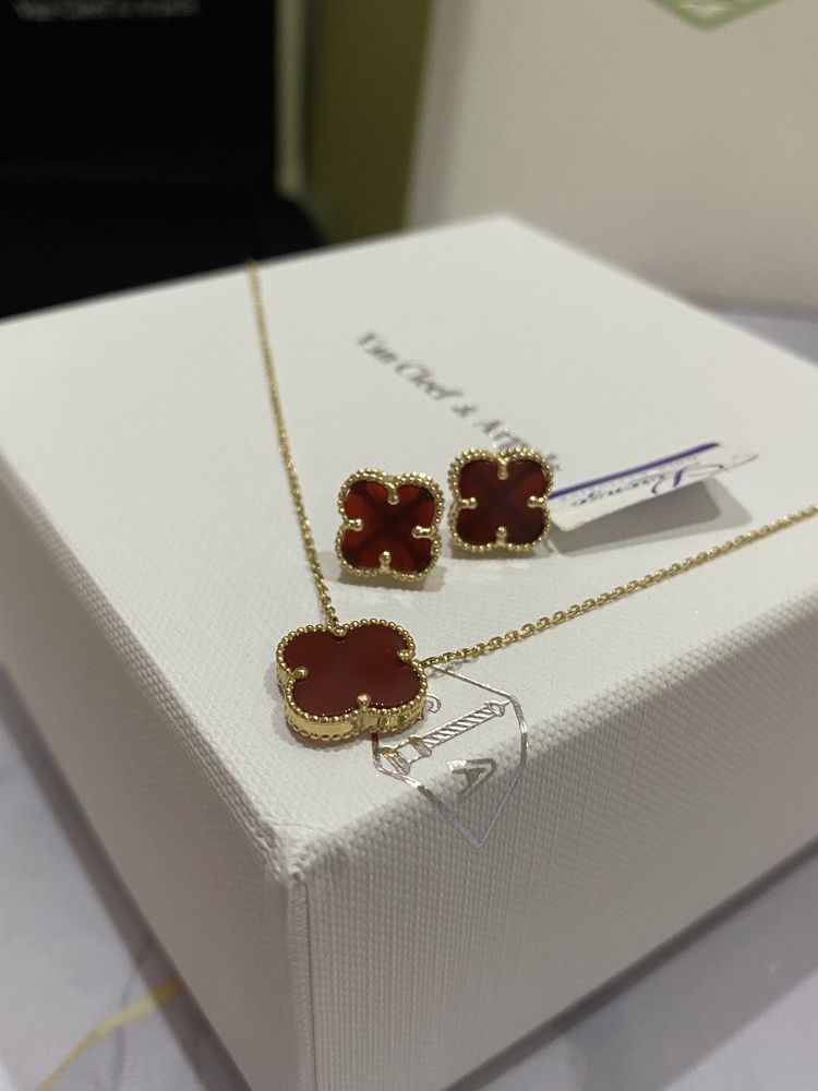 Золотая цепочка Van Cleef. Брендовая упаковка. Доставка бесплатно