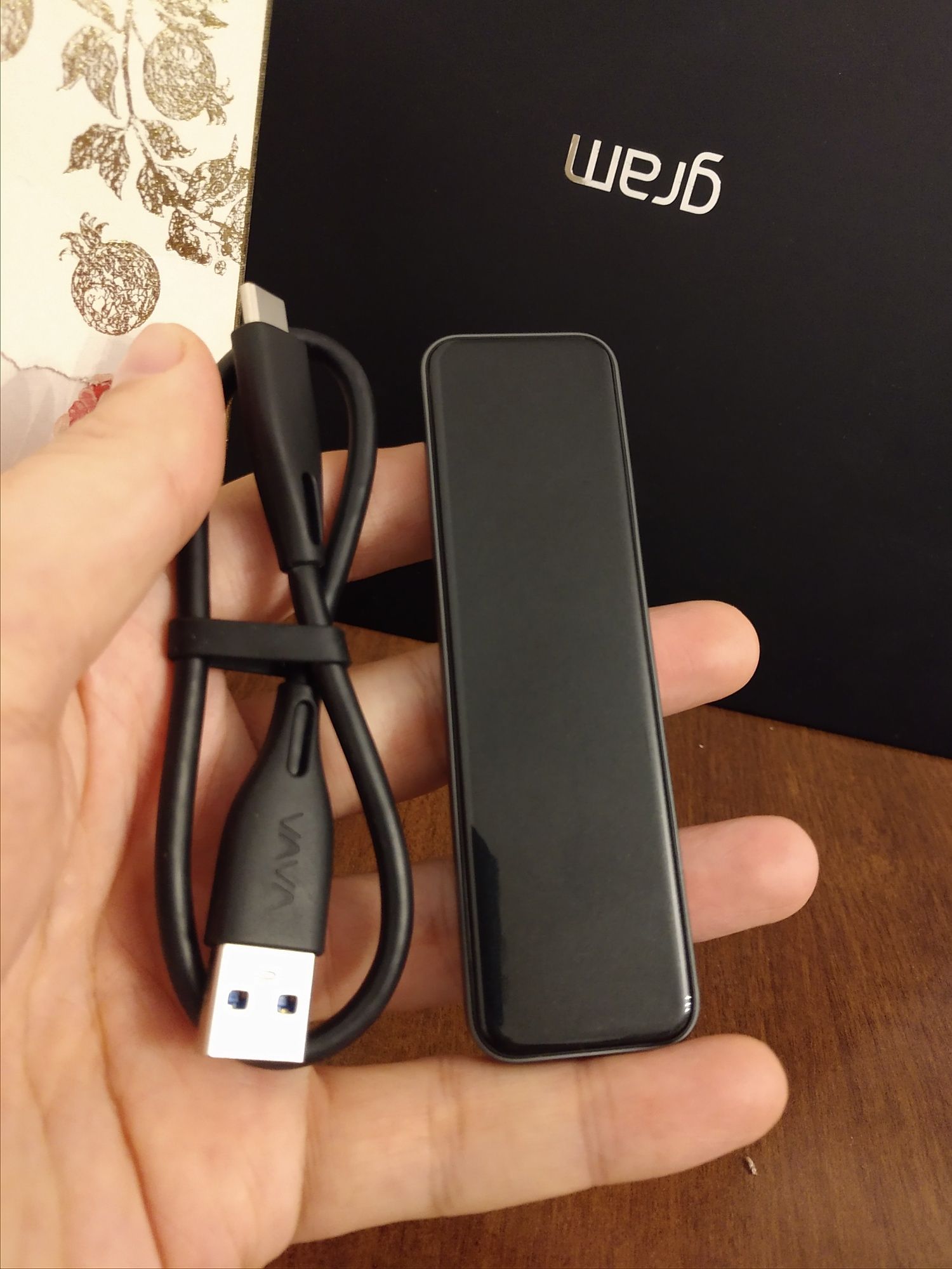Из Америки 512GB Внешний SSD 512 флешка VAVA RavPower Чтение 1ООО мб/с