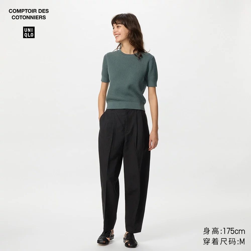 Uniqlo брюки из смесового льна