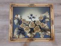 Картина из натуральной кожи. 60×70