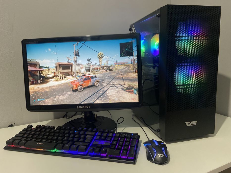 Core i7 / GTX-1070 8gb / 16gb игровой компьютер с монитором