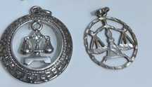 Серебряные кулоны знак зодиака Весы
