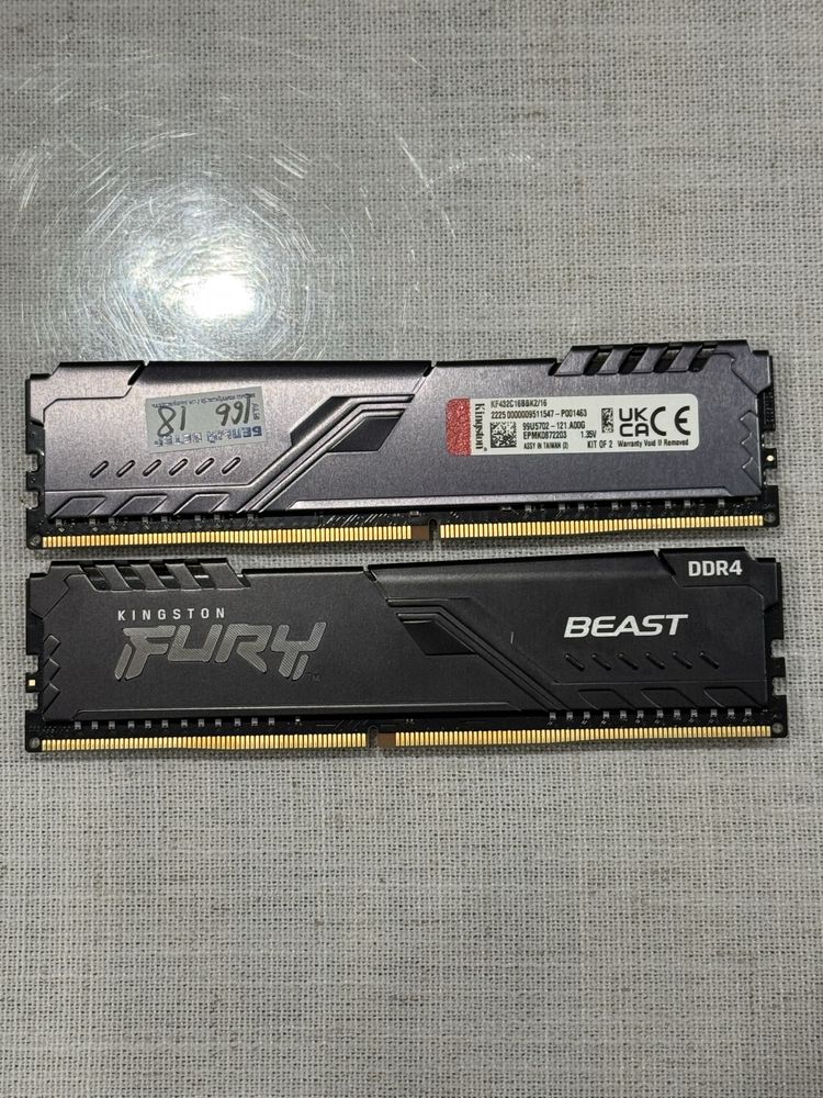 Оперативная память HyperX Fury 2x8 (16gb)