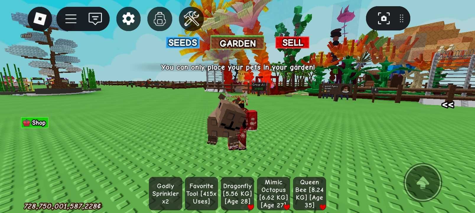 Продаю петов в grow a garden,или весь акк в рб.
