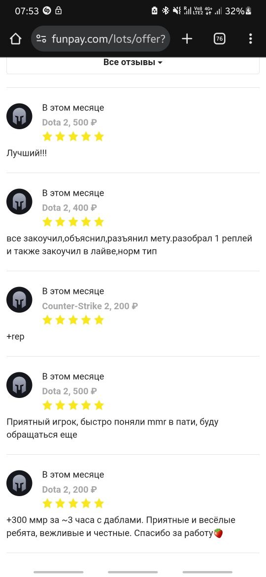 **Faceit boost cs2 (1-10 lvl) - цены за матч**
