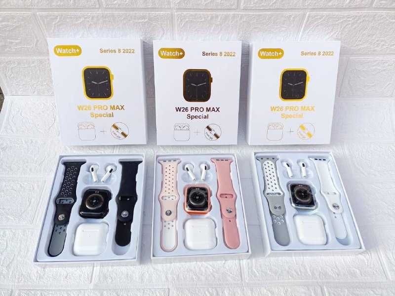 dsadsadСмарт часы W26 Pro Max  + Наушник AirPods 2sada