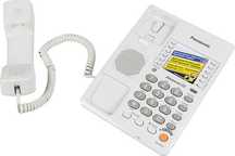 Телефон проводной стационарный. Panasonic KX-TS2363RUW