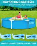 Бассейн каркасный intex 2,44*51