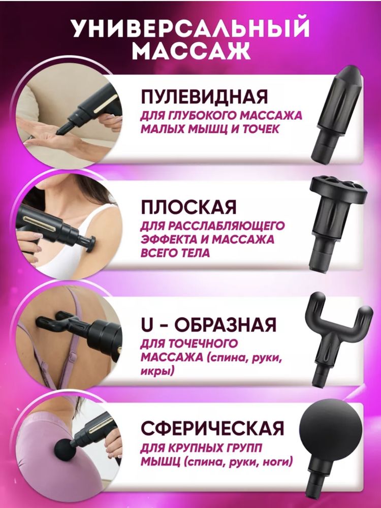 Перкуссионный Массажер для Ног/лица/шеи/спины