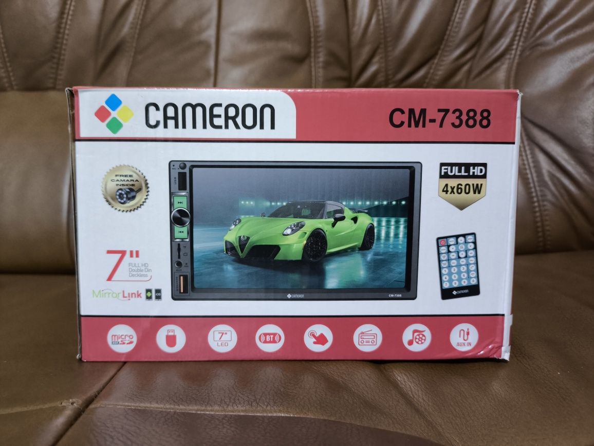 Автомагнитола Cameron. 2DIN. 7 дюймов. Новый.