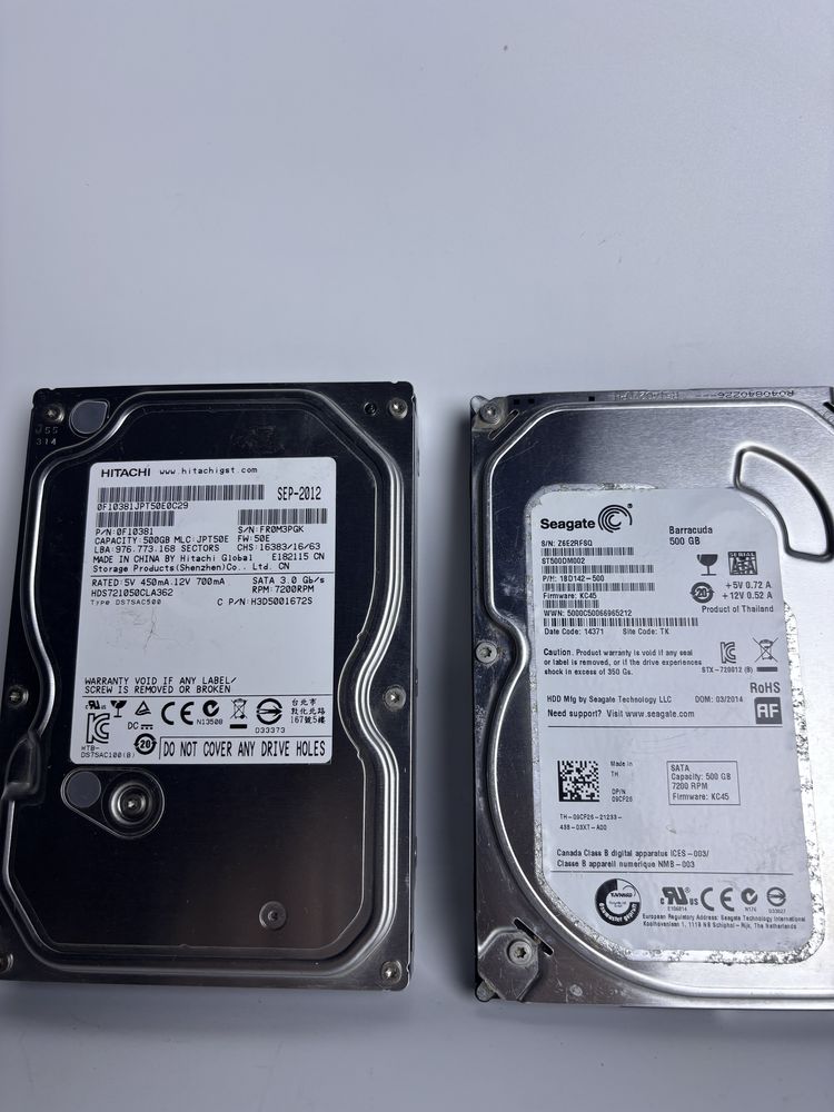 Жесткие диски HDD 500гб