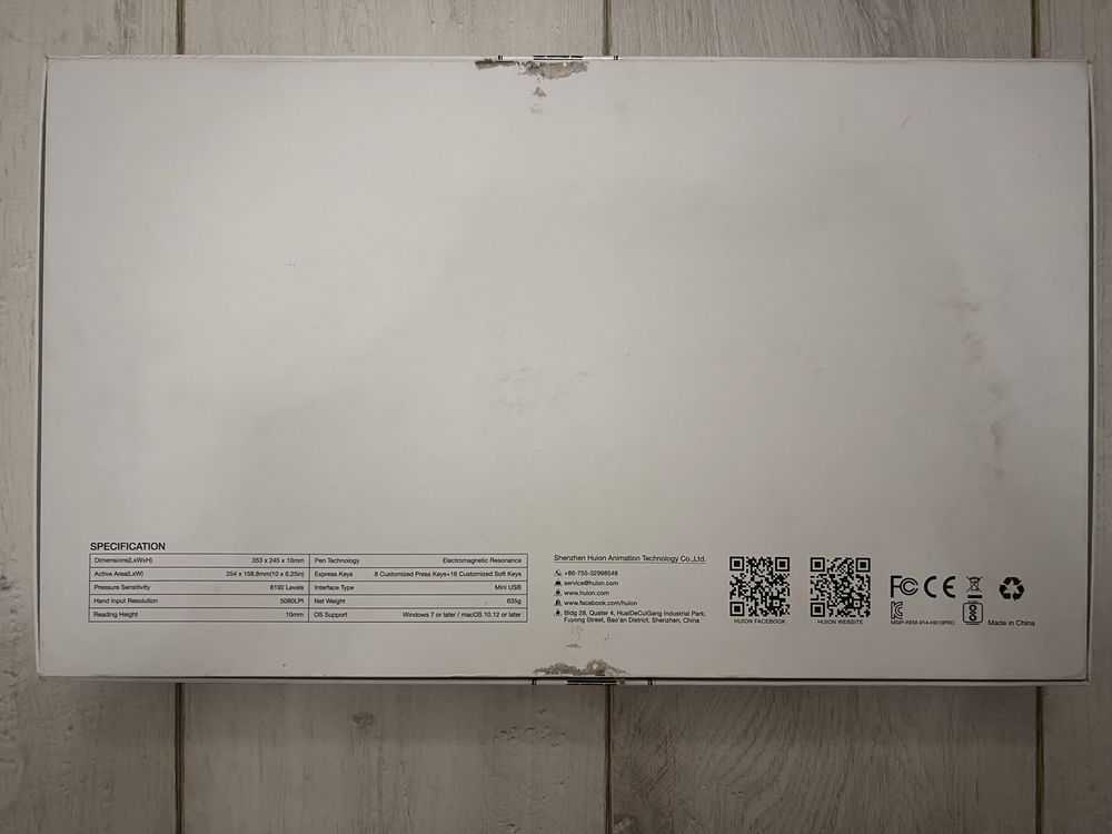 Графический планшет Huion Inspiroy H610PRO V2