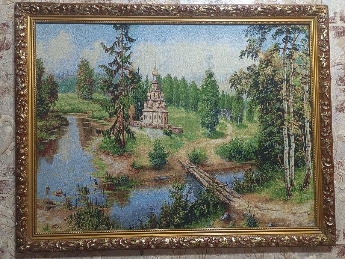 Картина гобелен в отличном состоянии