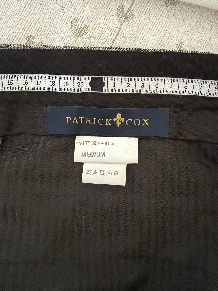 Мужские брюки Patrick Cox, клетка, размер M, оригинал
