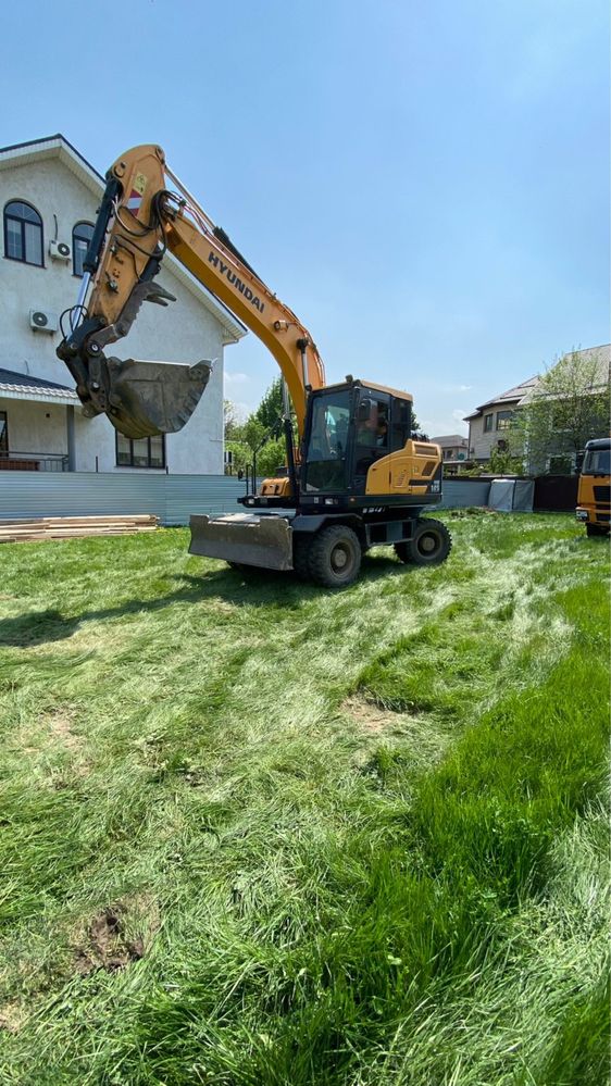 Услуга Экскаватор погрузчик, 3в1, трактор, caterpillar, септик