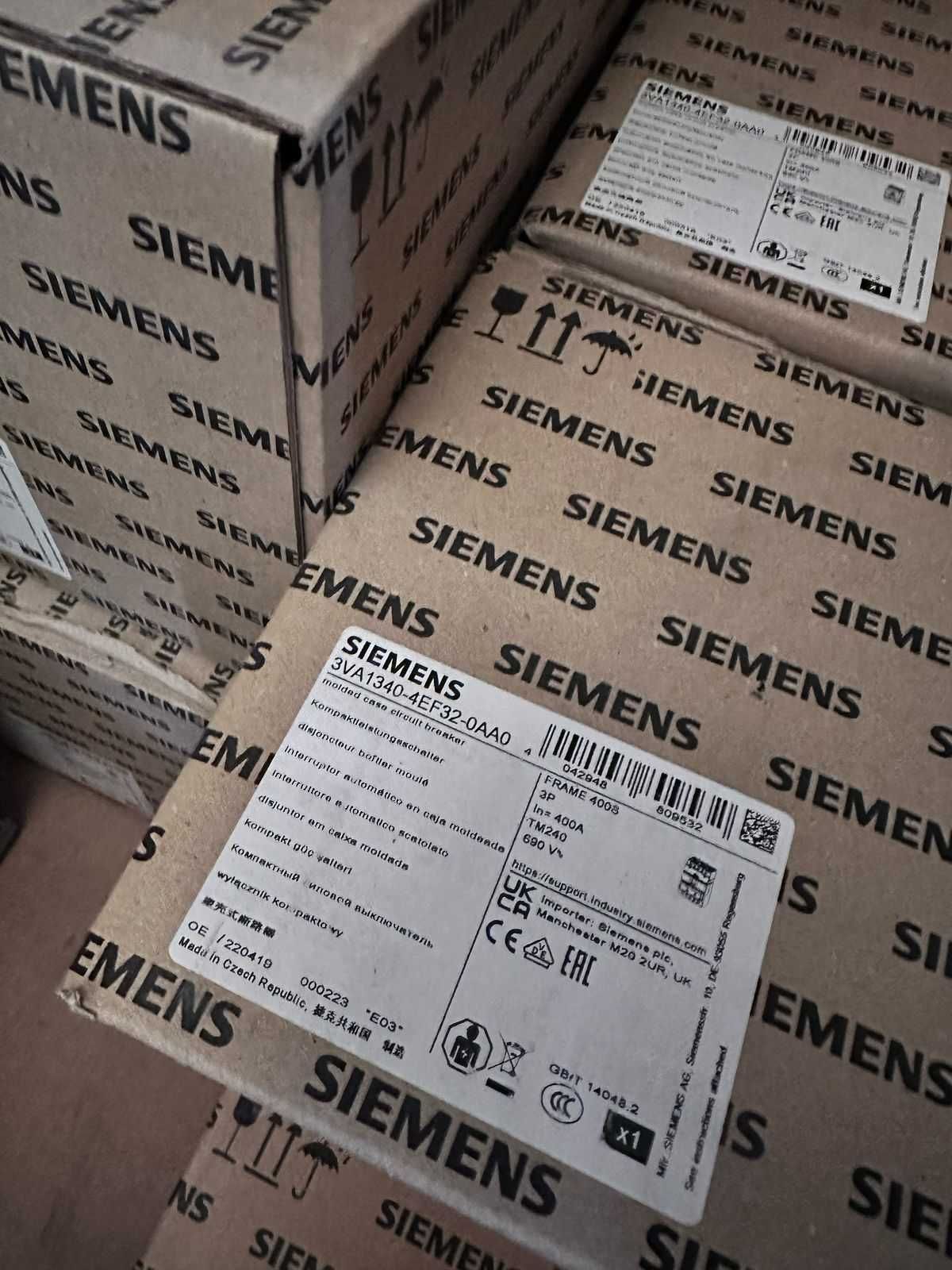 3VA1340-4EF32-0AA0 Автоматический выключатель 400А SIEMENS