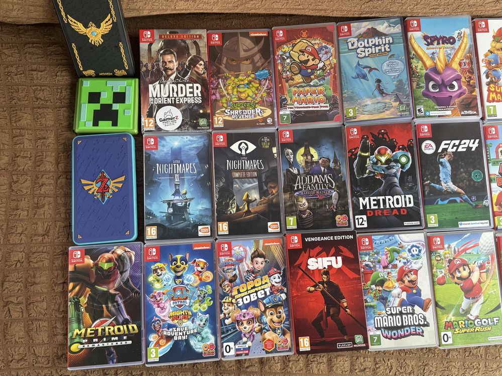 Игры на Nintendo Switch картриджи!Боксы для картриджей/игры Xbox one