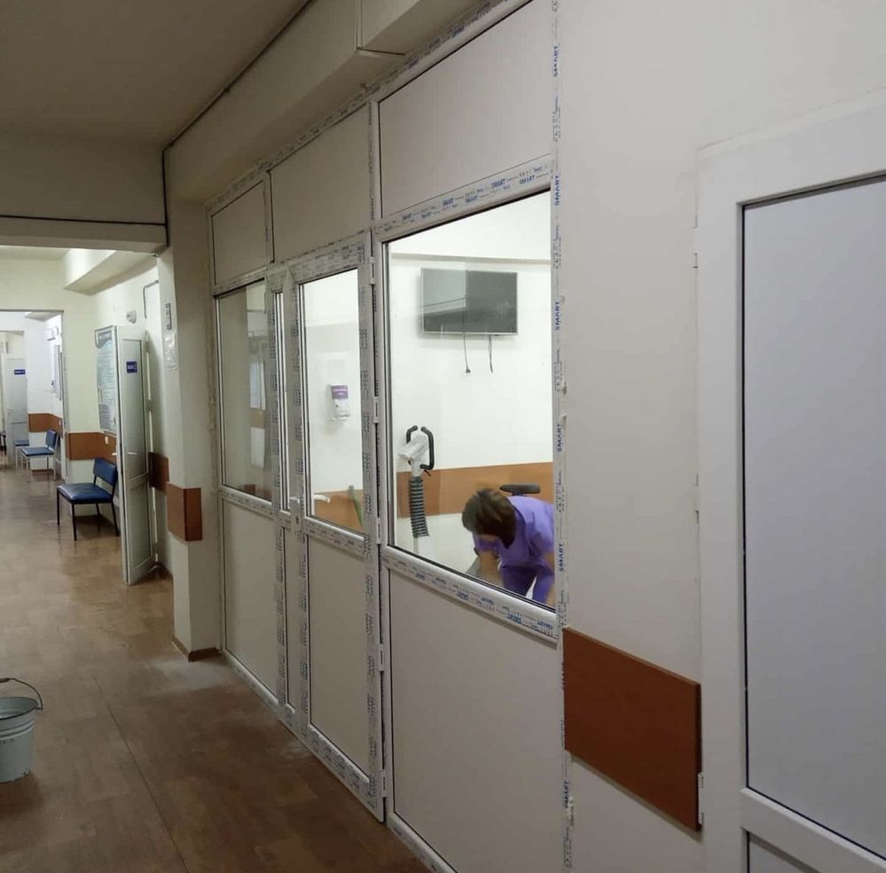 Витражи тамбуры перегородки