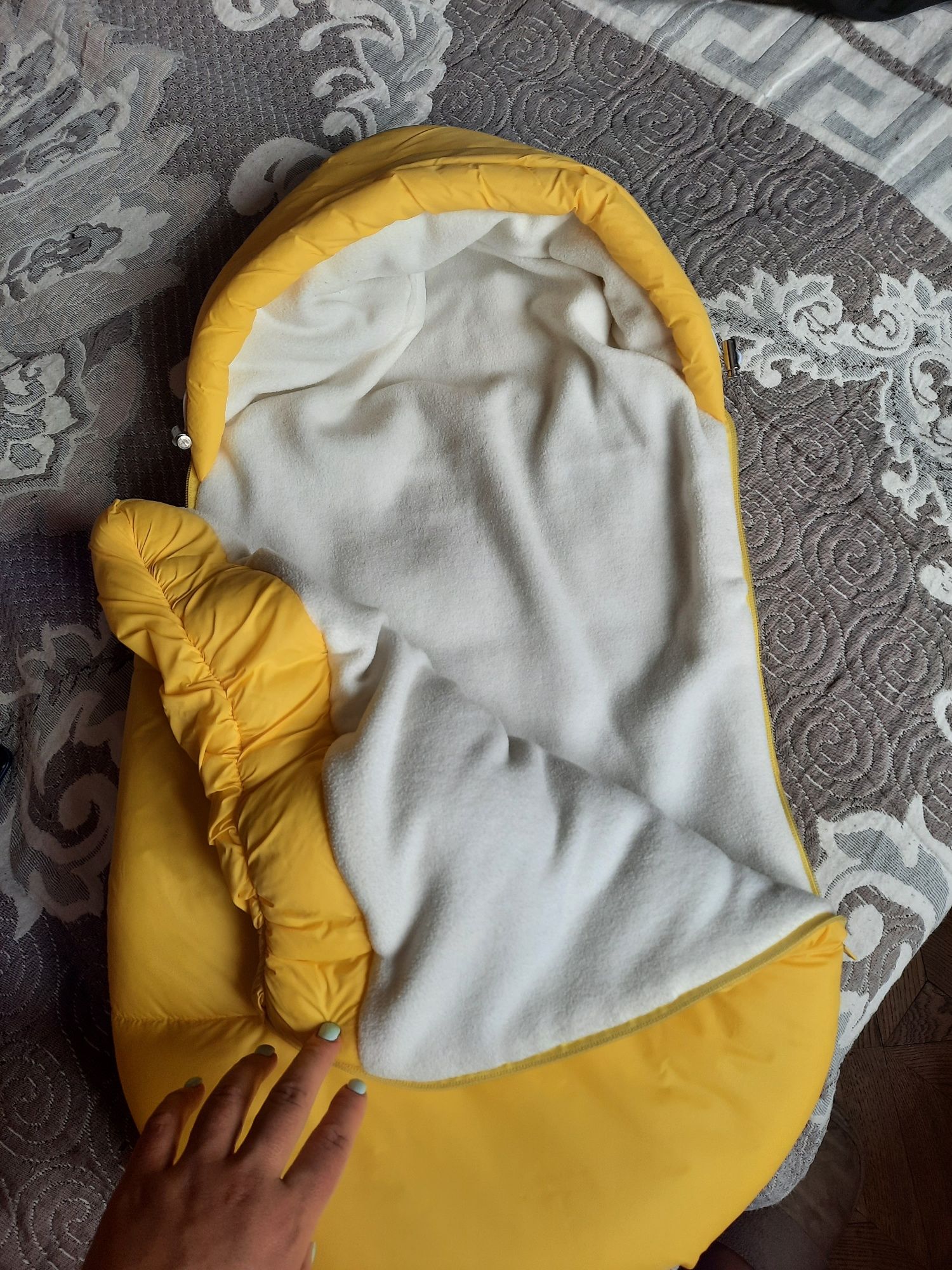 Детский конверт кокон зима