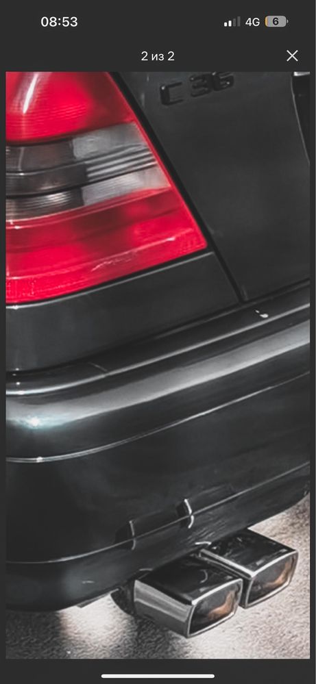 Мерседес AMG квадраты глушитель