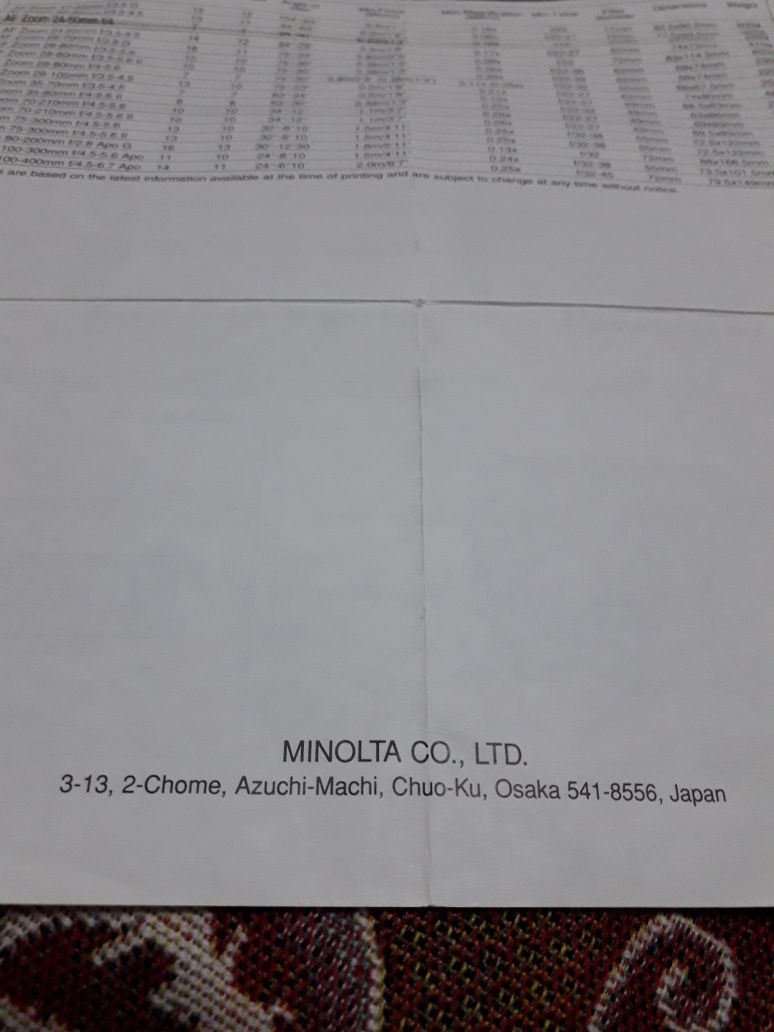 Фотоаппарат " MINOLTA- Япония