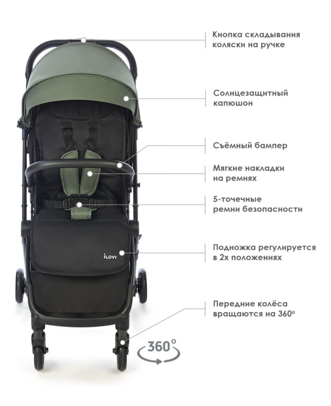 Новый Прогулочная коляска Ilovi folki