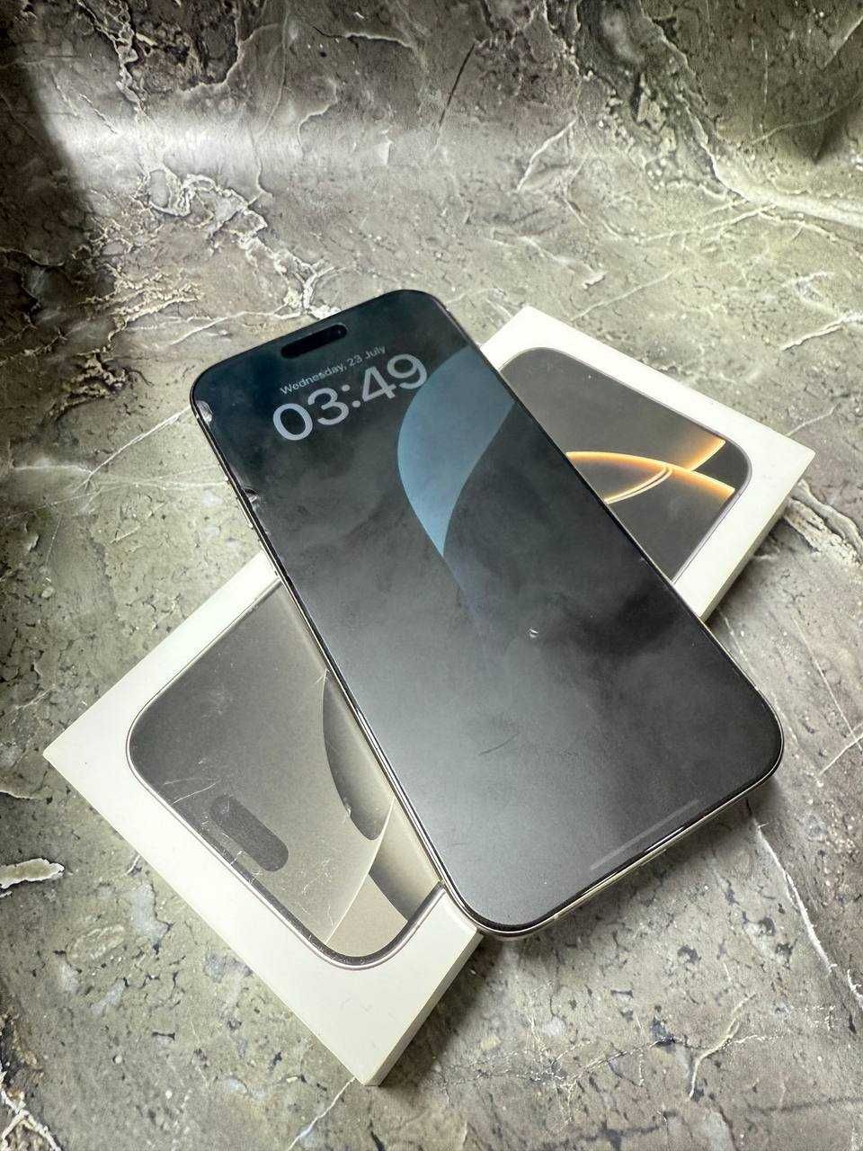 iРhone 16pro мах (только e-sim) 256Gb 6мкр 36дом  Лот 675068