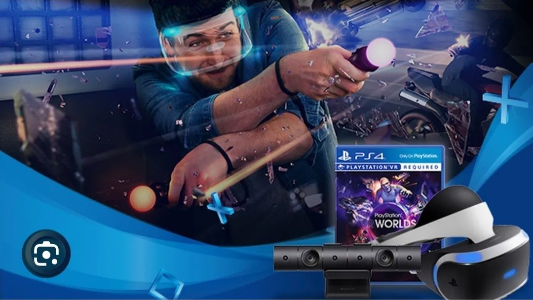 PlayStation 4 VR полный комплект, совместим с PlayStation 5 VR2.