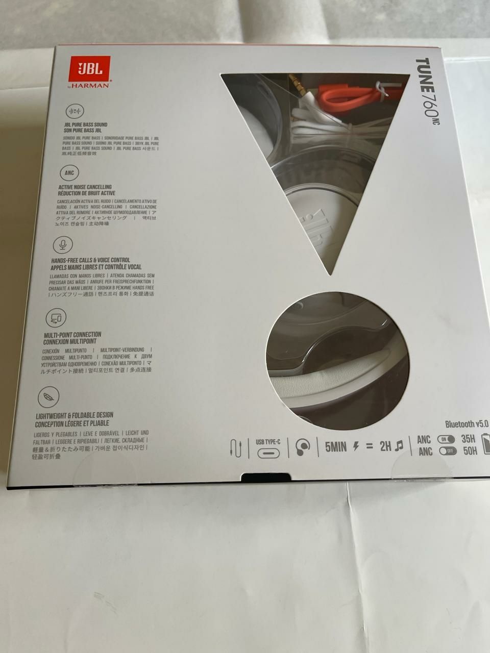 Новые наушники беспроводные JBL  TUNE 760