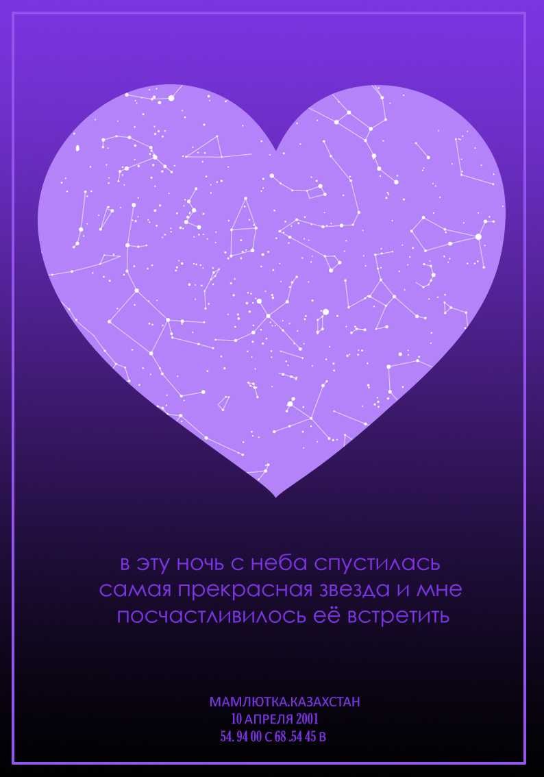 Карта звездного неба