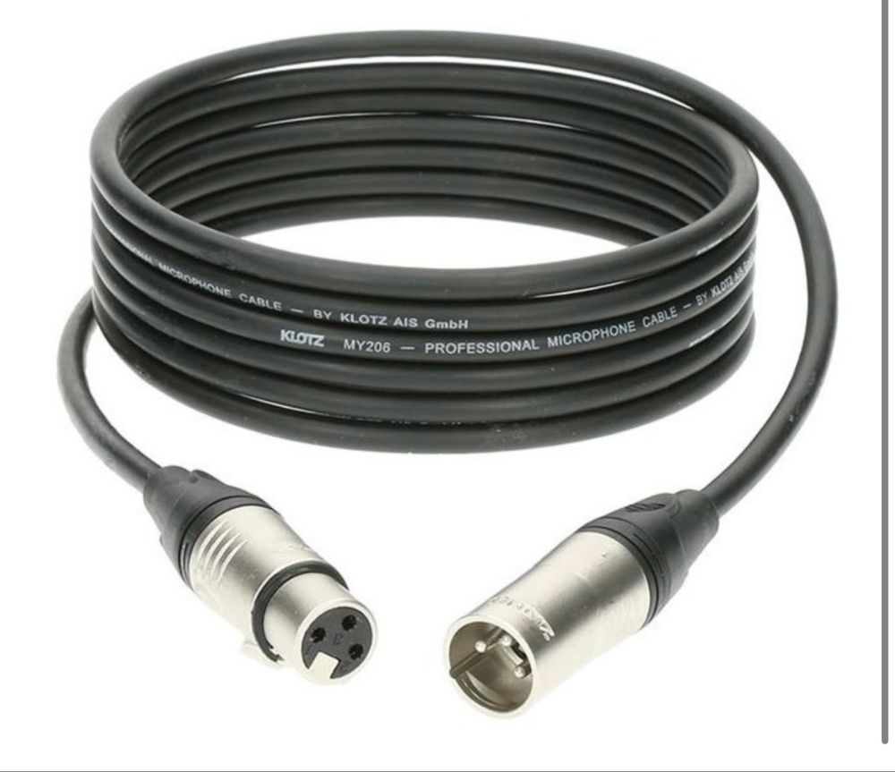 Xlr кабель 2 шт по 2 м , Klotz Neutrik