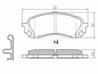Колодки тормозные Subaru Impreza