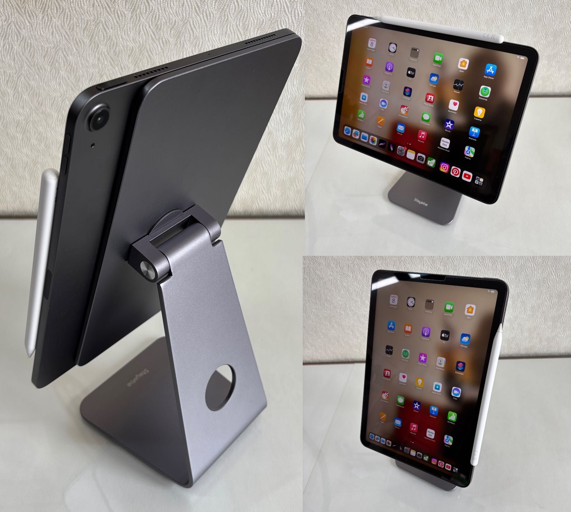 Планшет Apple iPad Air 5, 8гб/64гб + Apple Pencil + подставка + чехол