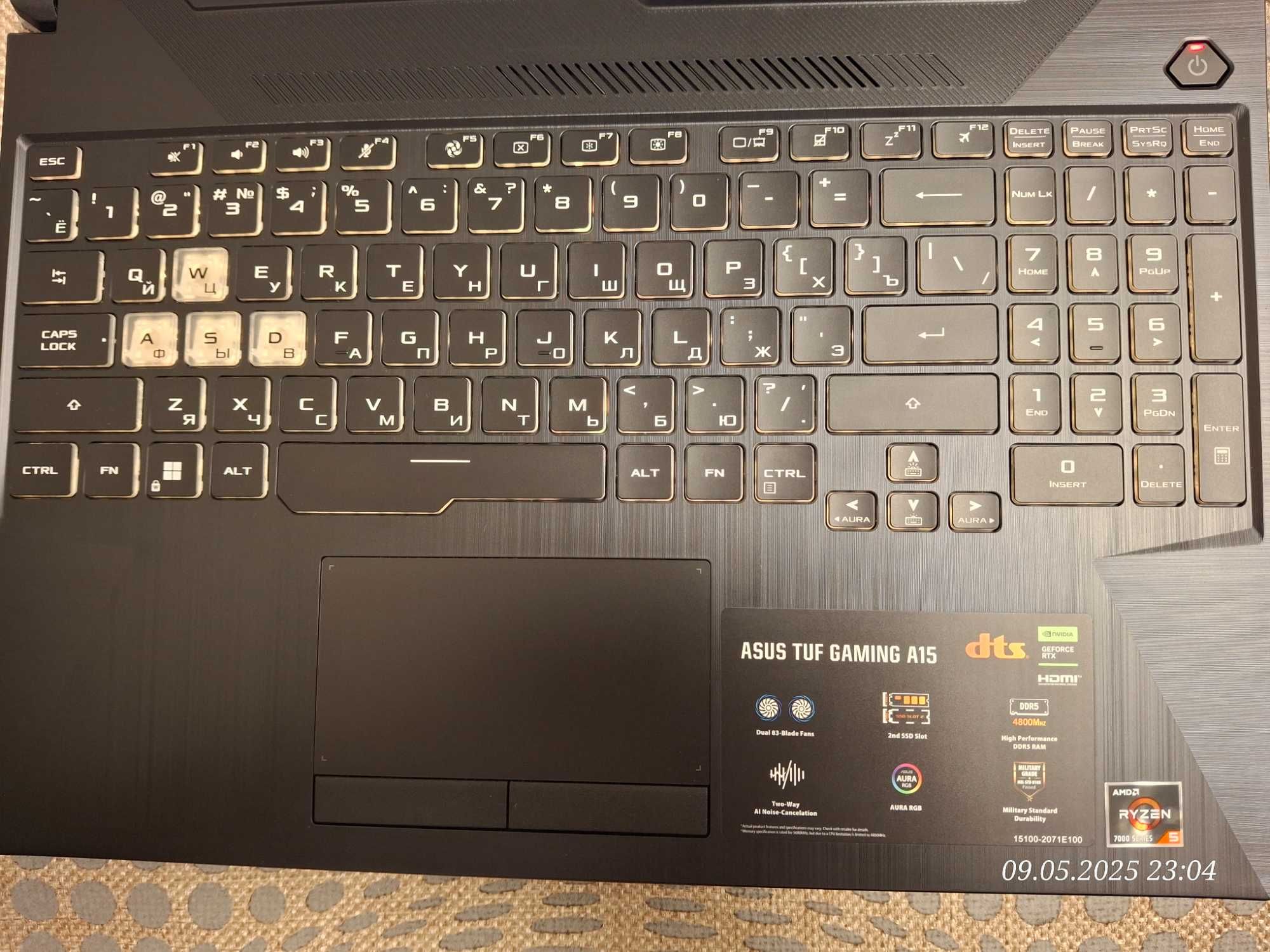 asus tuf a15 обмен