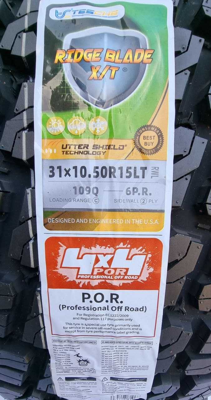 31/10.5R15 LT 109Q 6PR  — TESCHE RIDGE BLADE X/T