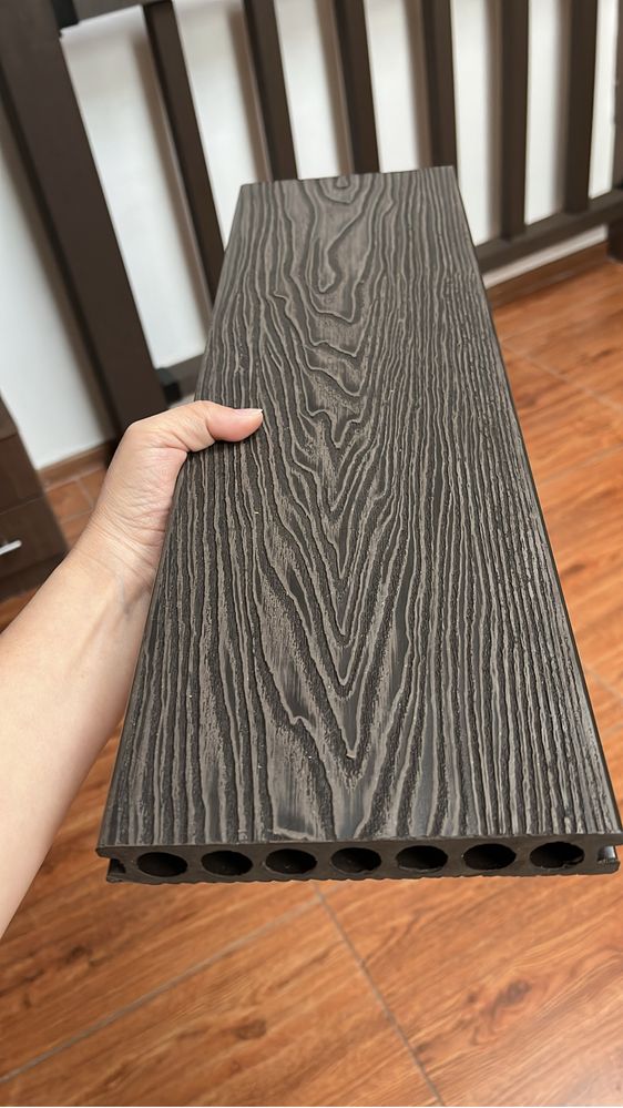 Декинг, террасная доска из ДПК и МПК, фасадная доска, ступенки, уголки