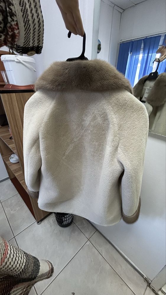 Зима пальто Max Mara альпак и норка