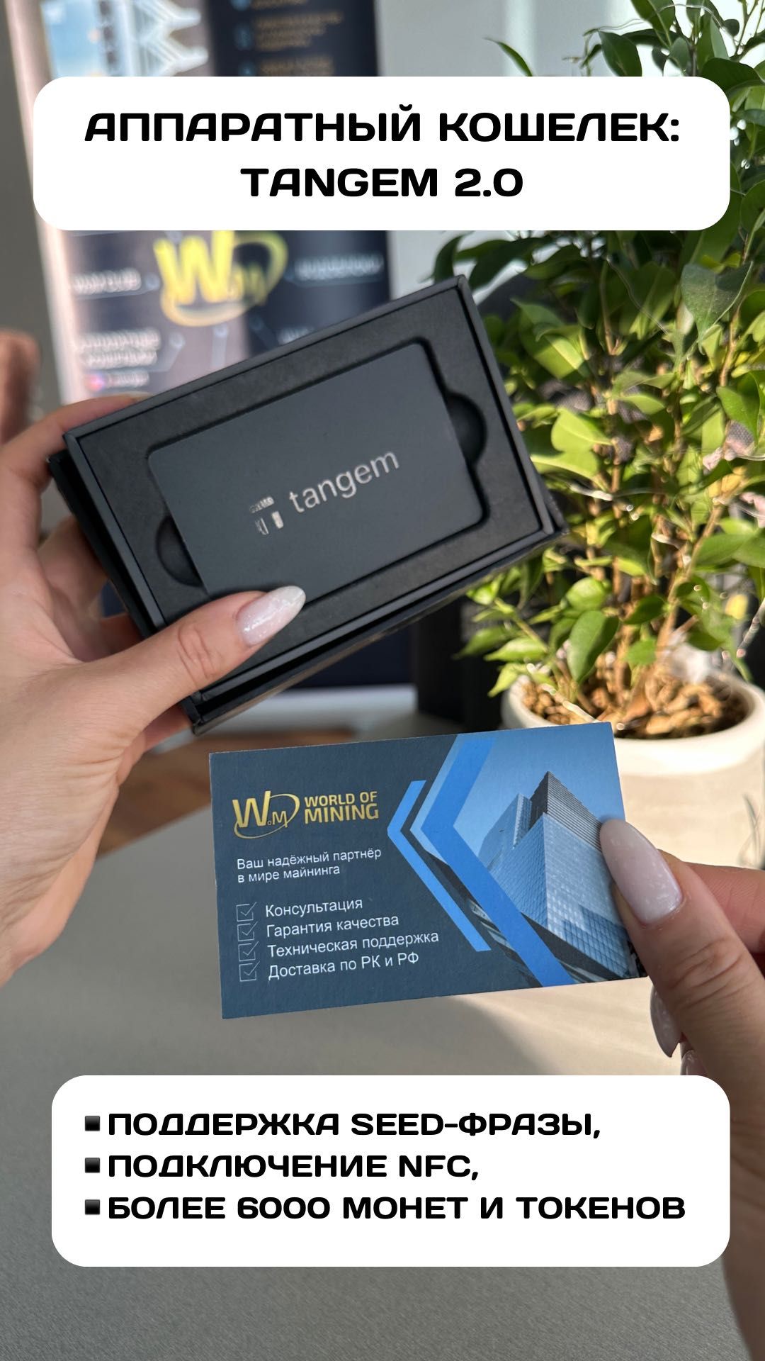 Tangem 2.0 комплект из 2 карт (магазин аппаратных кошельков)