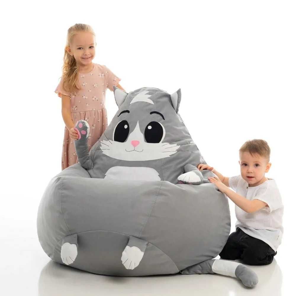 Кресло-мешок Fluffymebel Животное, Микровелюр, Размер XL