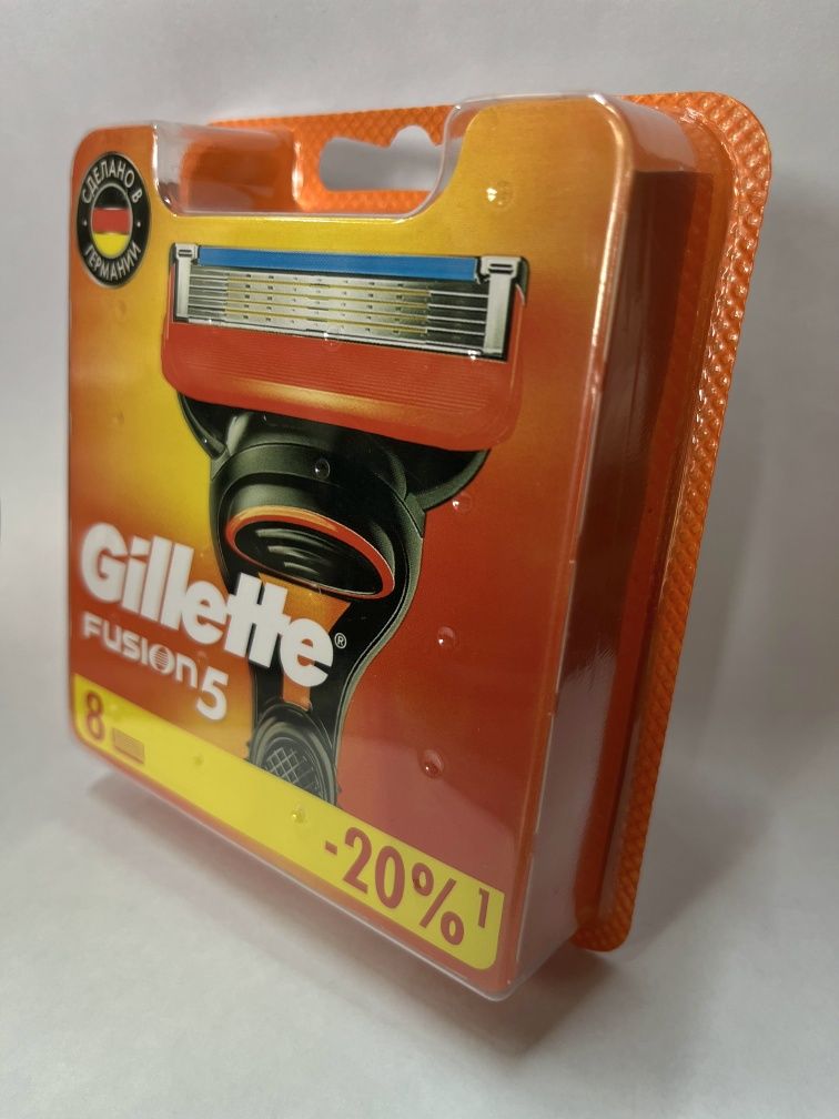 Лезвия для бритвы gilette fusion 5 8шт/4шт