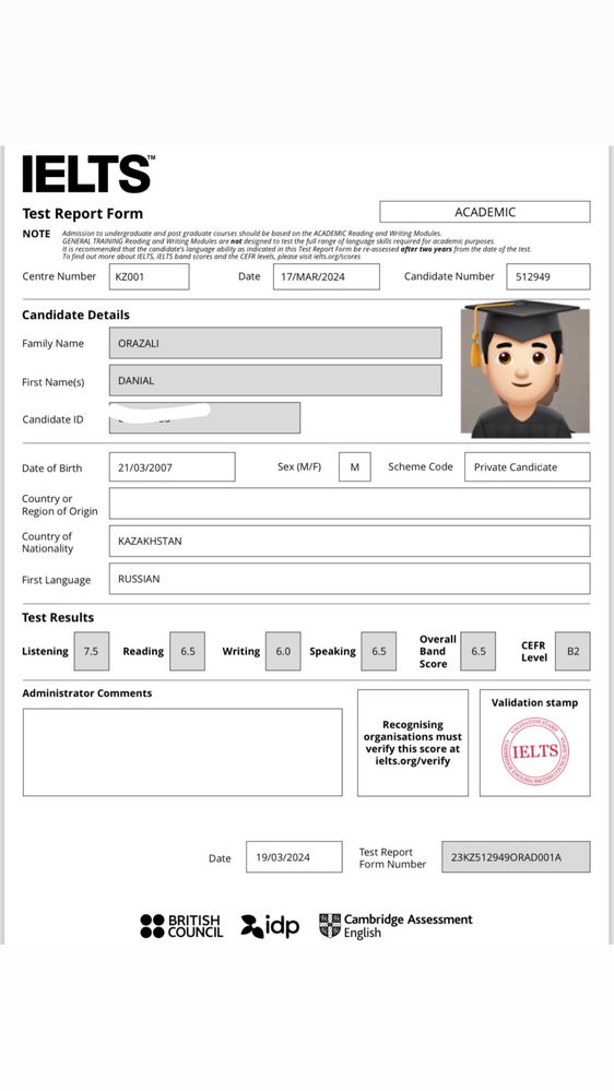 Подготовка IELTS, Преподаватель 8.0