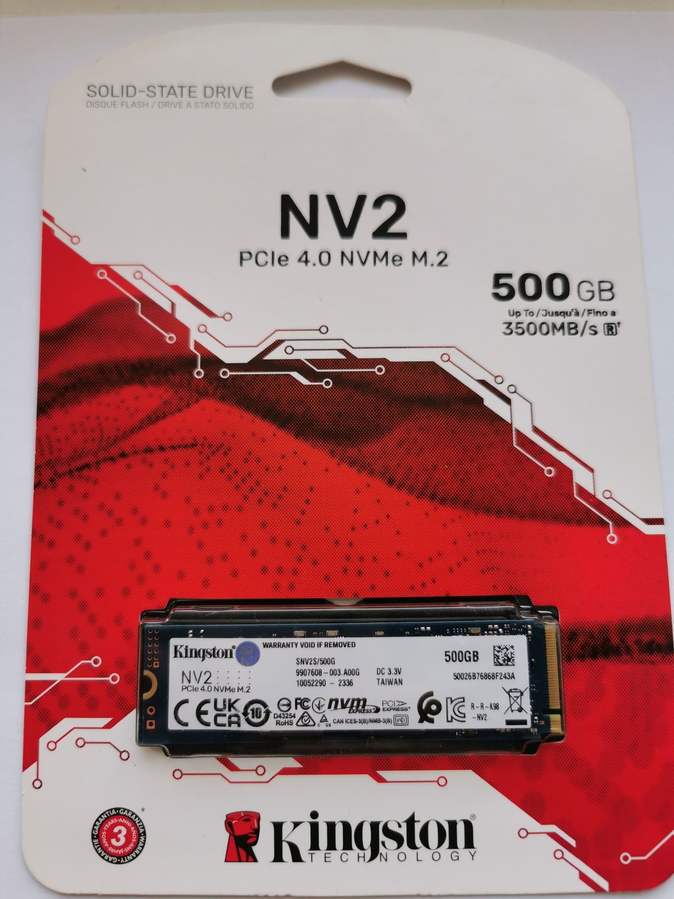 SSD накопитель Kingston NV2 (SNV2S/500G)