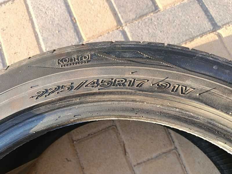 ОДНА шина 225/45 R17 - "Hankook Ventus Prime 2" (Венгрия), летняя.