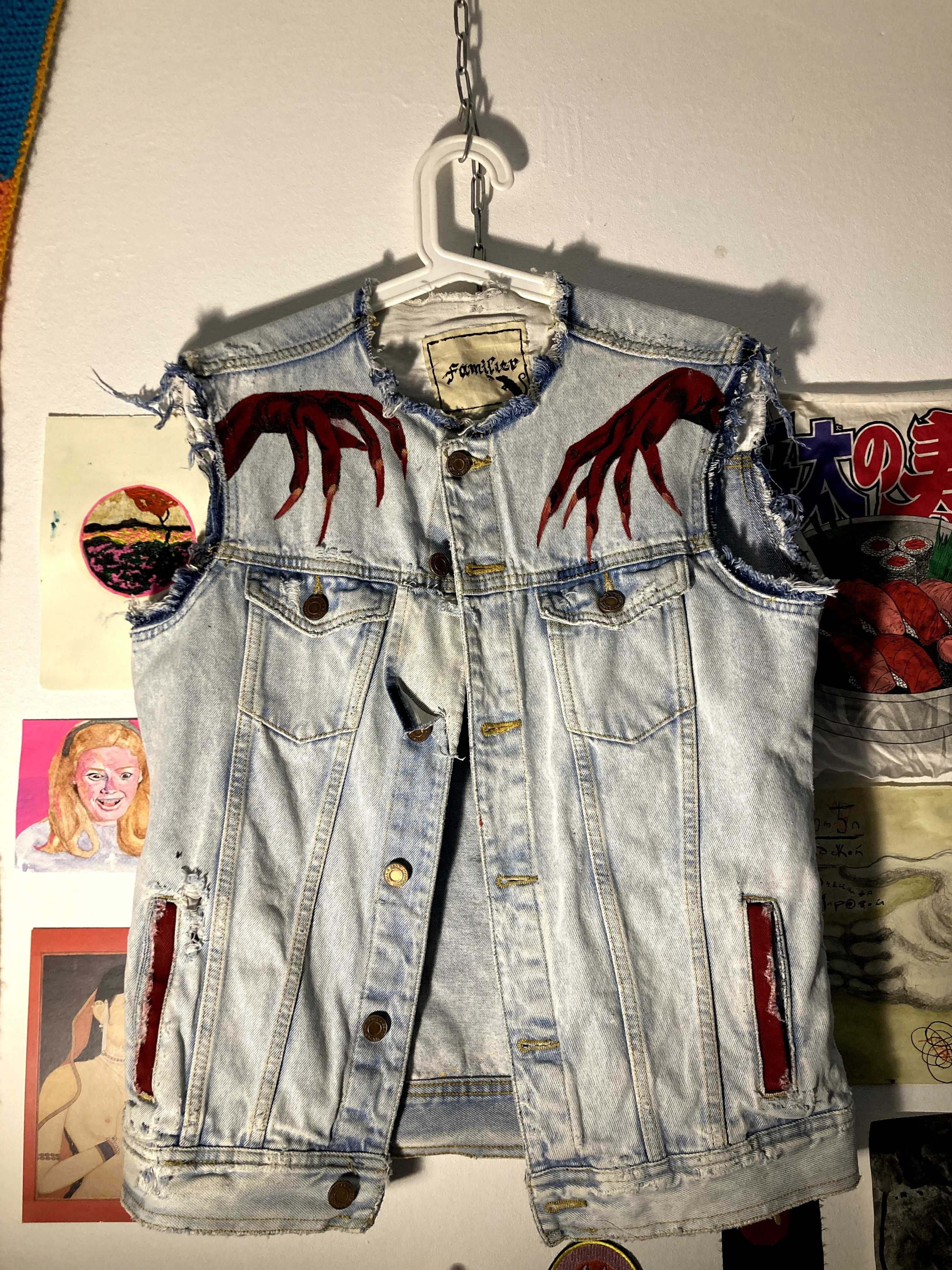 Джинсовая безрукавка custom