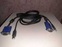 Продам кабель VGA-USB монитор+принтер в одном