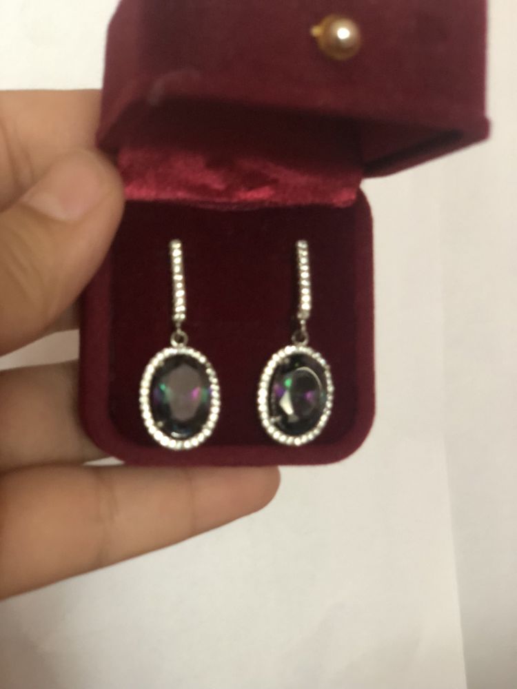 Күміс сырға сережки серебро 925