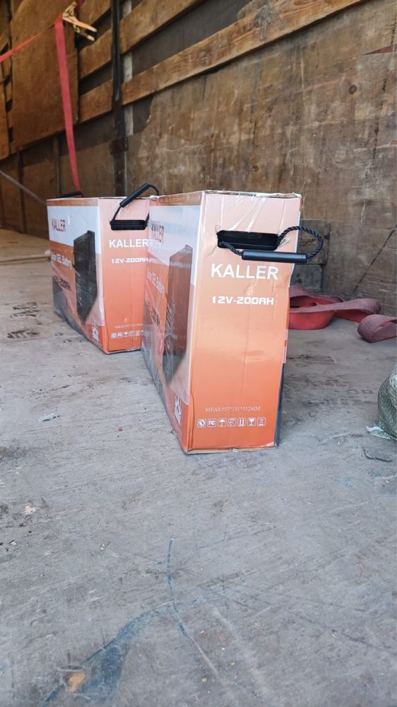 Гелевый аккумулятор Kaller 200ампер оригинал вес 60кг