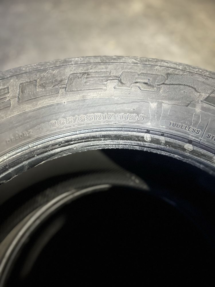 летние шины 265/65R17 в хорошем состоянии